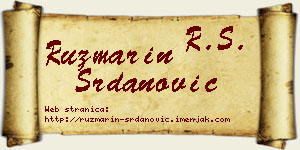 Ruzmarin Srdanović vizit kartica